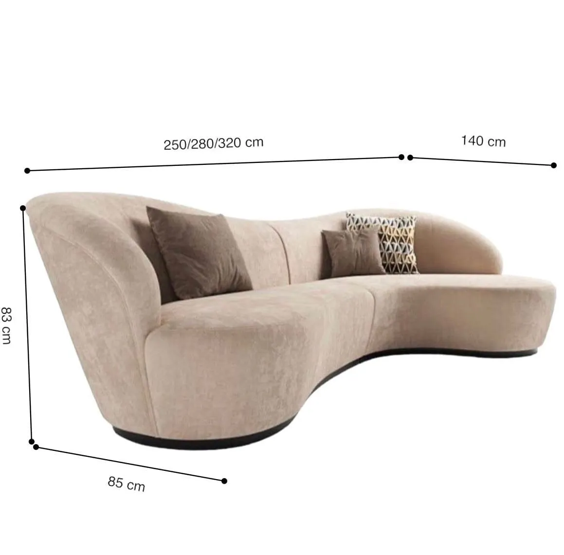 Rai Sectional Curve Sofa