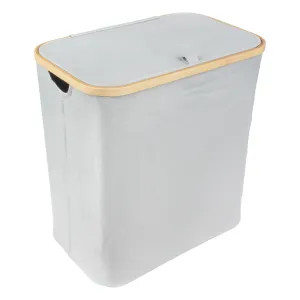 Rectangular Extra Large Bamboo Hamper with Lid