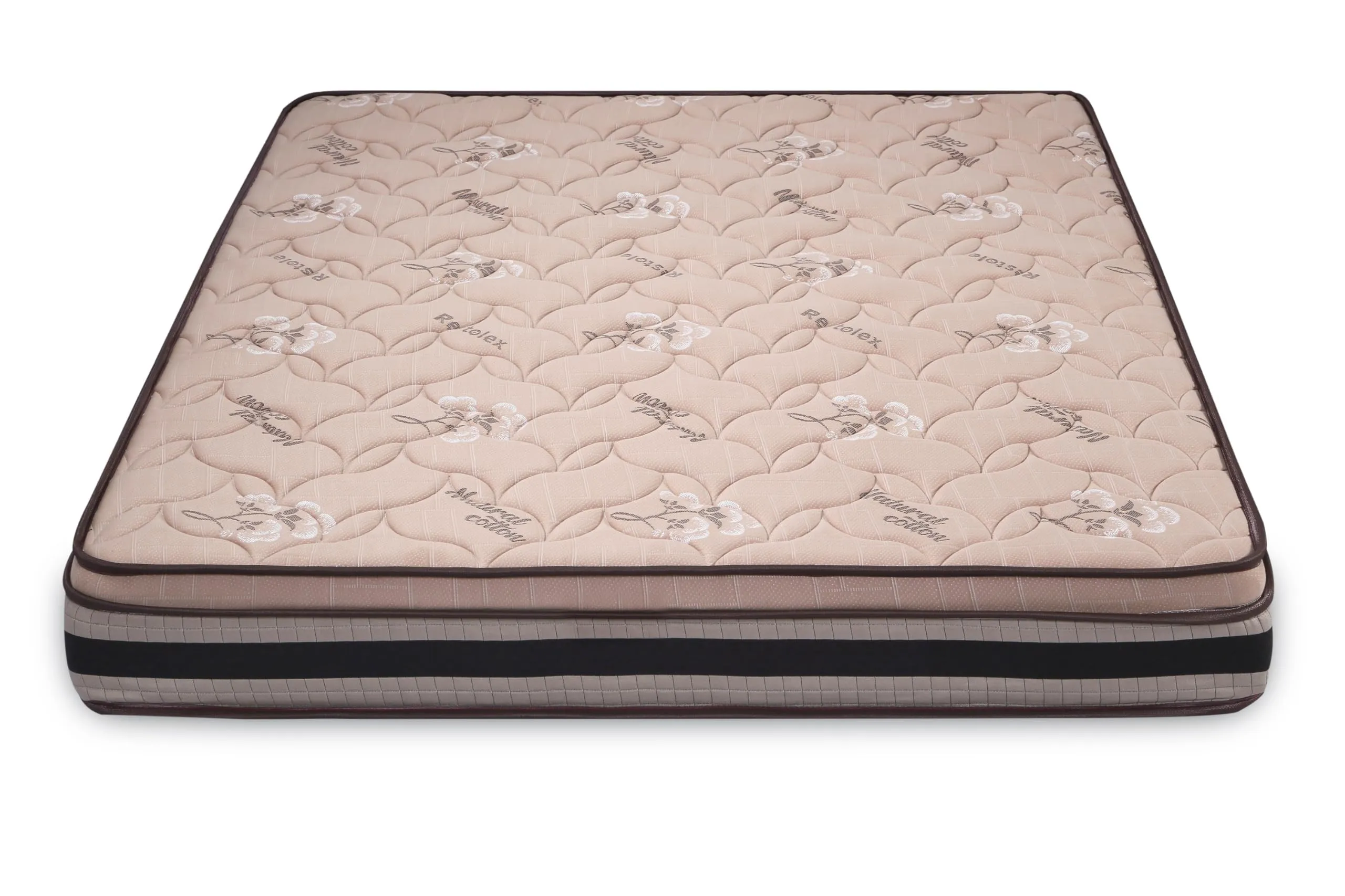 Restolex Organic Passion 6"-Supportive Spring Pocket Mattress-Organic Cream-72 X 48 X 6