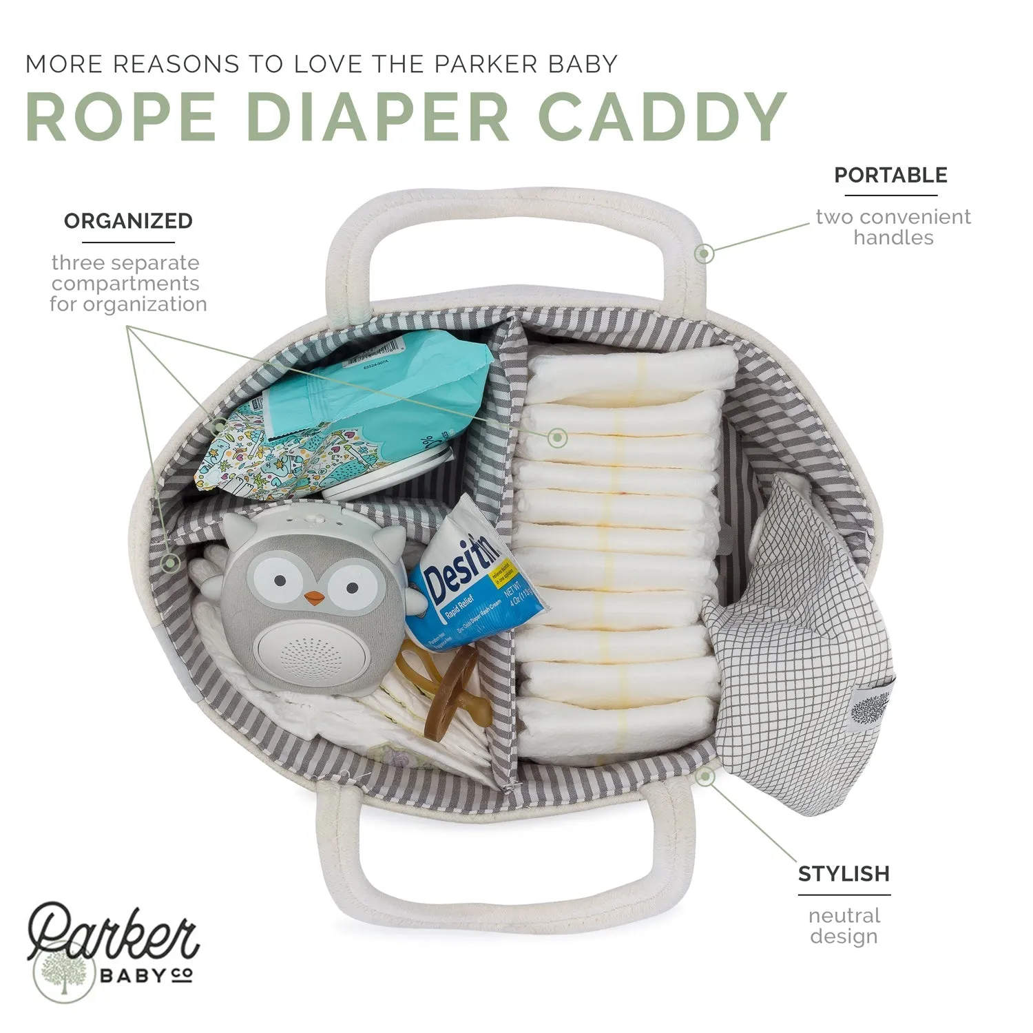 Rope Diaper Caddy