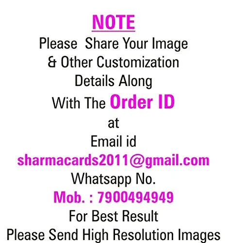 Sharma Cards Canvas Customised Personalised Photo Frame | Customised Gifts for Birthday Customised Photo Frame 16X24 inch