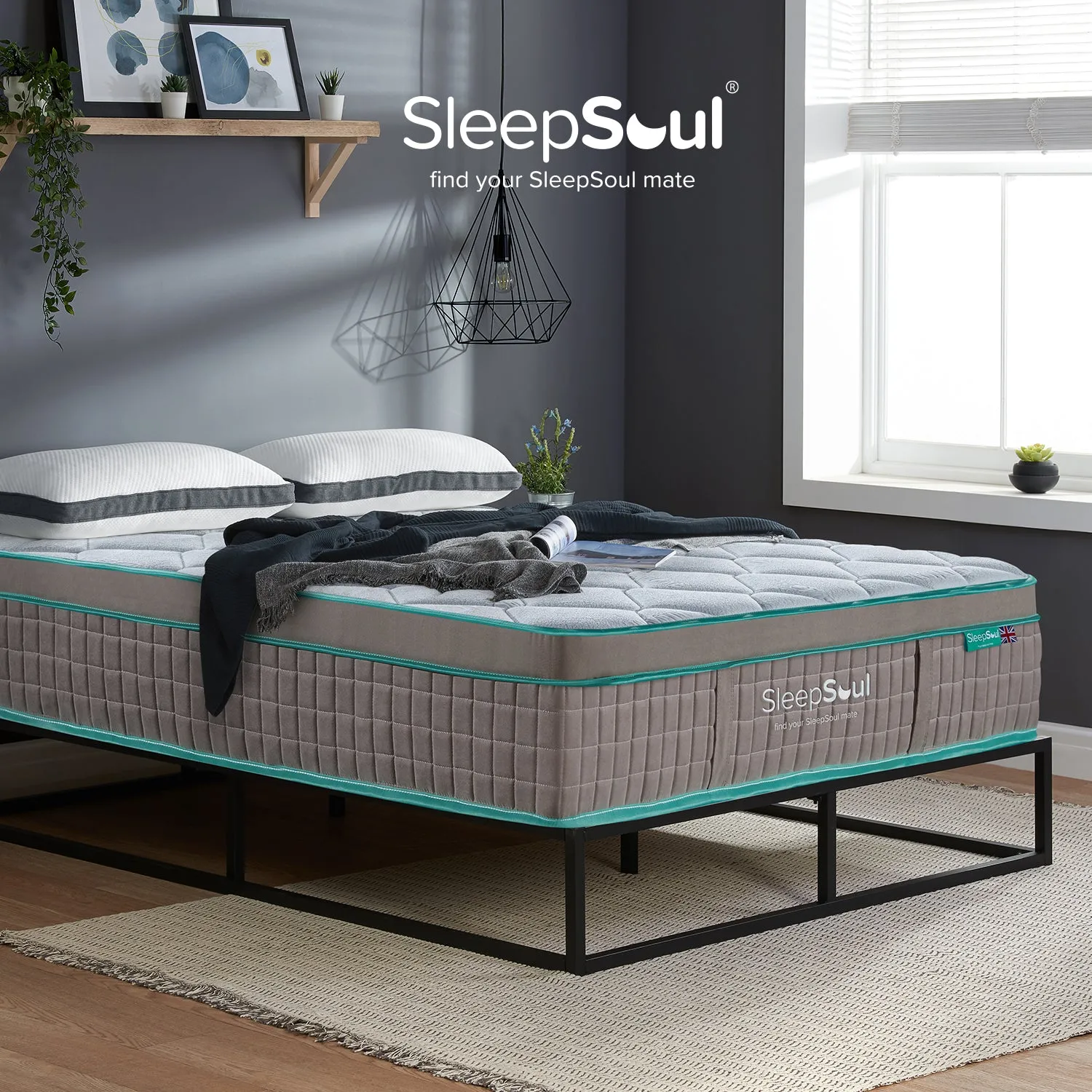 SleepSoul Quartz 1500 Pocket Sprung Mattress 100X200