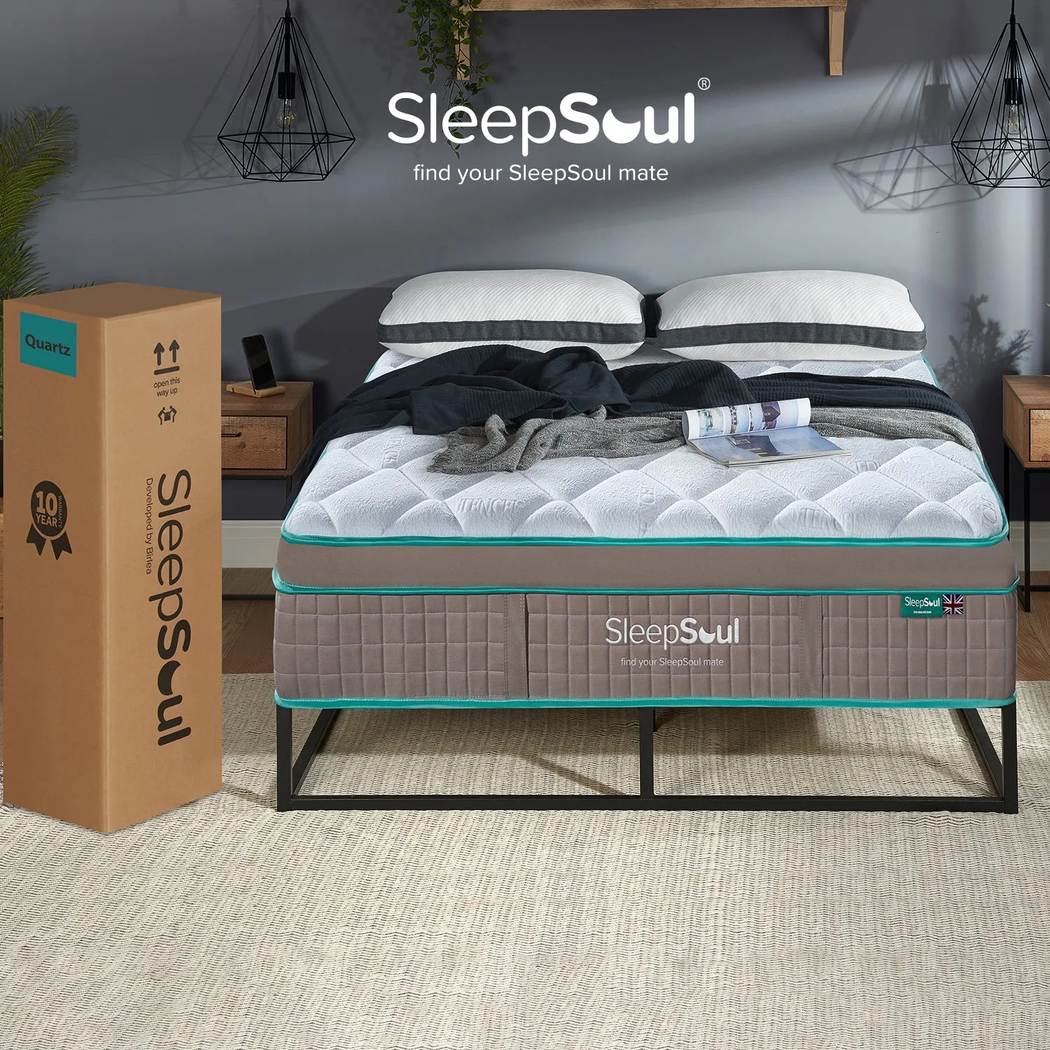 SleepSoul Quartz 1500 Pocket Sprung Mattress 150X200