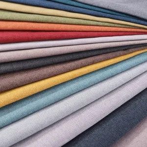 Solid Linen Yarn Fabric,  Linen Fabric Clothing Fabric,Cotton Linen Fabric By the Yard Meter For Bags, Aprons Table Linen Decorative Pillows