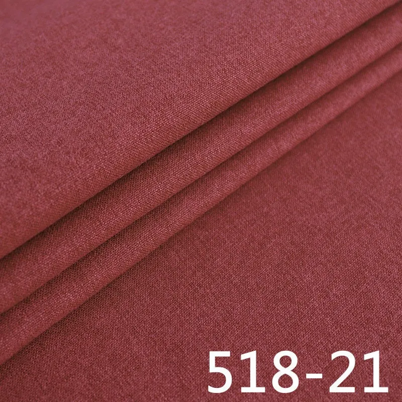 Solid Linen Yarn Fabric,  Linen Fabric Clothing Fabric,Cotton Linen Fabric By the Yard Meter For Bags, Aprons Table Linen Decorative Pillows