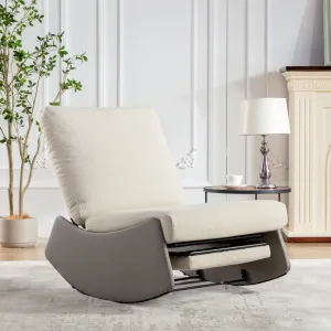 Stella Modern Rocking Chair Recliner - Gray Beige