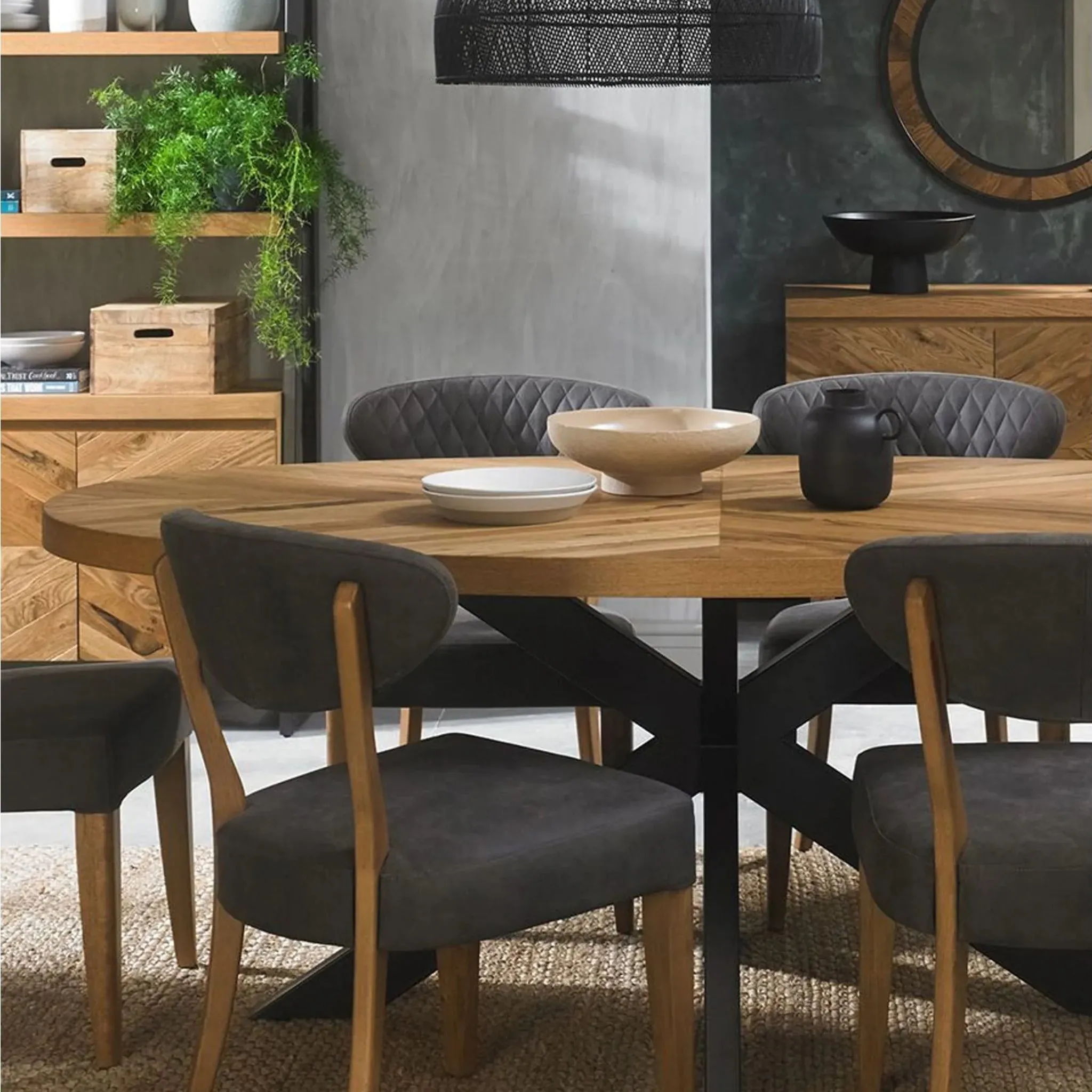 Tammi 6 Seater Dining Table - European Knotty Oak