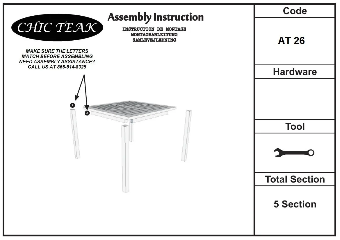 Teak Wood Bermuda Rectangular Patio Bistro Table, Dining Height (55", 63" and 71" sizes)