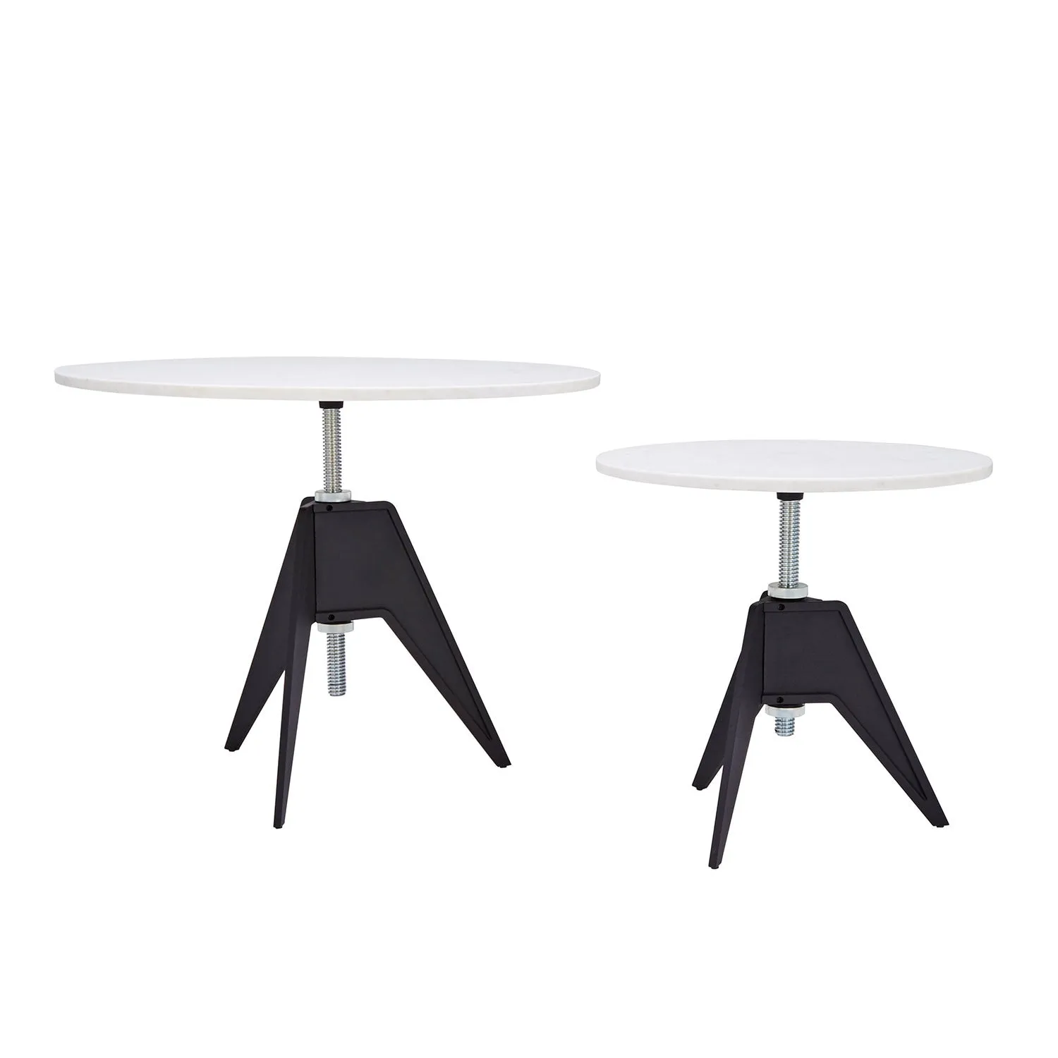 tom dixon | screw side table | white marble 60cm