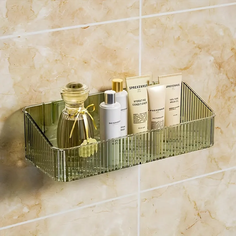 Transparent Shower Organizer Bathroom Storage Rack