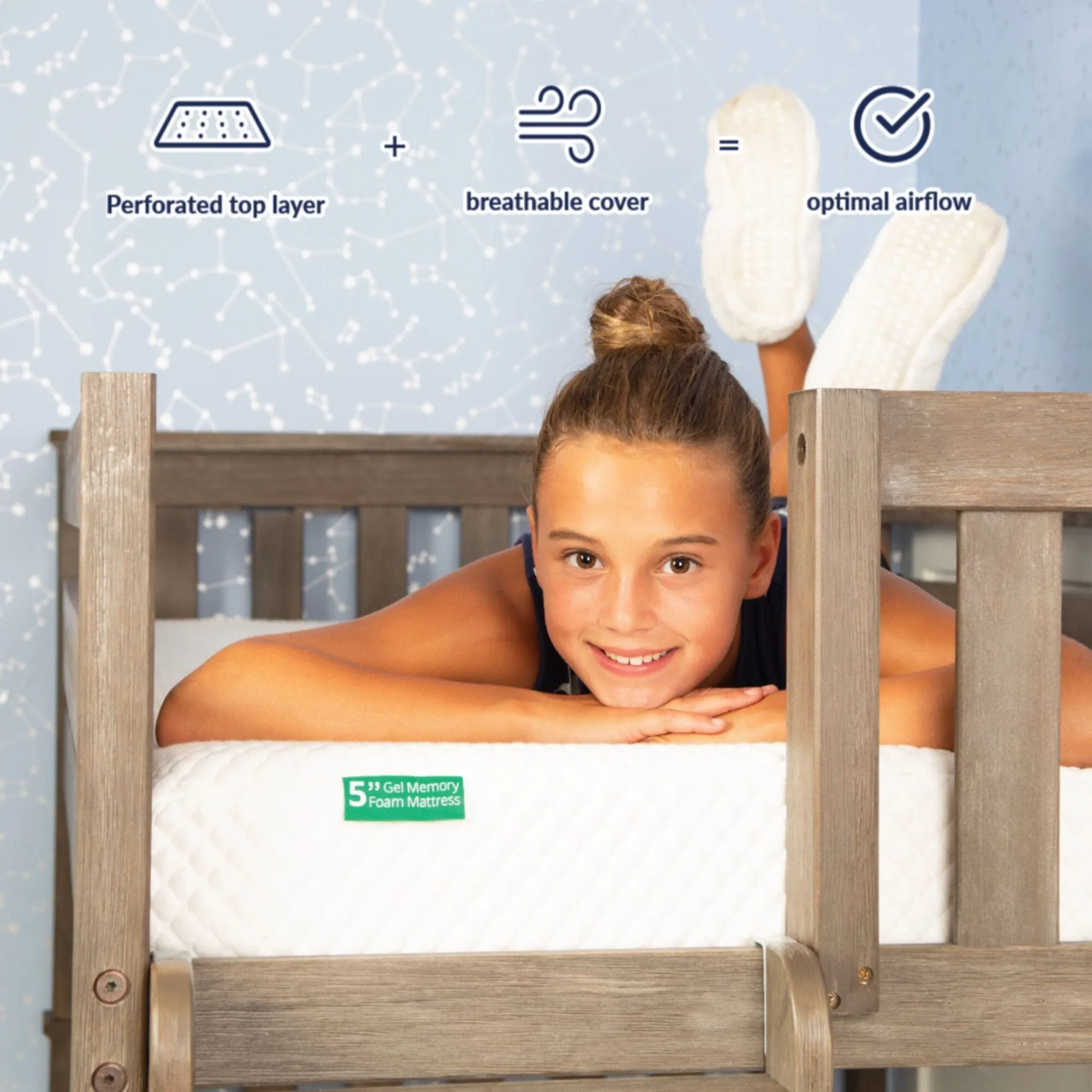 Two Pack 5-Inch Twin Memory Foam Mattress