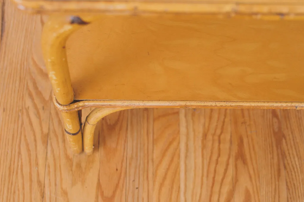 Vintage Bamboo Side Table