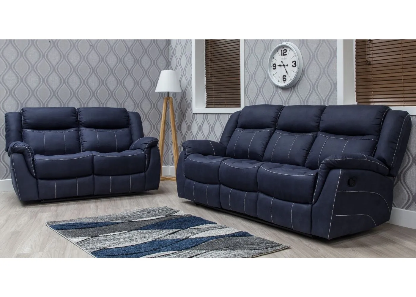 Walton Fabric Fully-Reclining Sofa Range by Sofa House