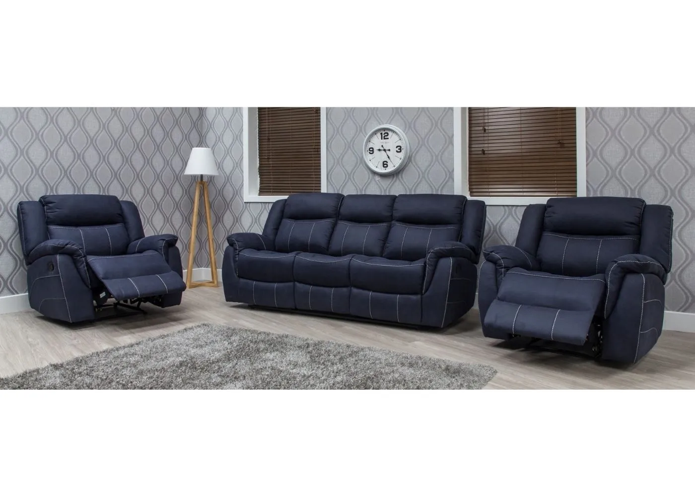 Walton Fabric Fully-Reclining Sofa Range by Sofa House